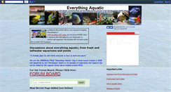 Desktop Screenshot of everything-aquatic.com